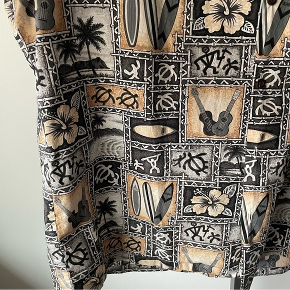 Vintage Hawaii Pacific Legend Button Down Shirt Tiki Hawaiian Mens Size 2XL - Picture 3 of 6